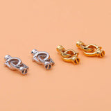 925 Silver Double Open Pearl Clasp DIY Jewelry Accessories