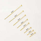 100Pcs 16-50mm Eye Flat Head Pins Ball Head Pins Jewelry Findings