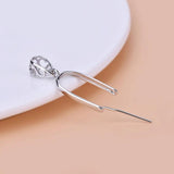 925 Sterling Silver Safety Buckle Pendant for Jewelry DIY