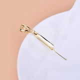 925 Sterling Silver Safety Buckle Pendant for Jewelry DIY