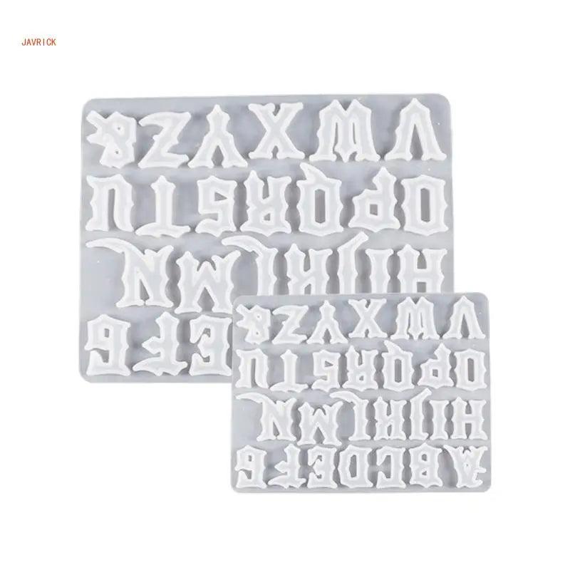 Christmas Gothic Letters Silicone Mold for Keychain Pendant Jewelry