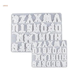 Christmas Gothic Letters Silicone Mold for Keychain Pendant Jewelry