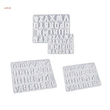Christmas Gothic Letters Silicone Mold for Keychain Pendant Jewelry
