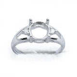 3x4 3x5 4x5 5x7 MM Silver Plated Women Crystal Ring Blank Base