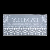 Resin Heart Family Calendar Tag Molds