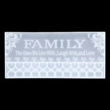Resin Heart Family Calendar Tag Molds