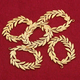 5 Pcs Stainless Steel Wheat Garland Earrings Making Supplies
