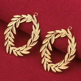 5 Pcs Stainless Steel Wheat Garland Earrings Making Supplies