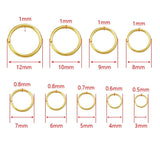 100-200pcs Stainless Steel Jump Rings for DIY Jewelry Making