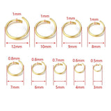 100-200pcs Stainless Steel Jump Rings for DIY Jewelry Making