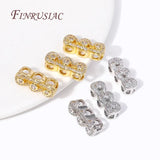 18K Plated Zircon Spacer Beads for 3-row Necklace, DIY Jewelry Making