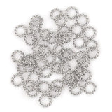 50pcs Stainless Steel Spiral Jump Rings for DIY Jewelry Making