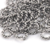 50pcs Stainless Steel Spiral Jump Rings for DIY Jewelry Making