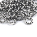 50pcs Stainless Steel Spiral Jump Rings for DIY Jewelry Making