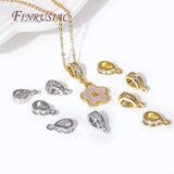 18K Plated Zircon-Set Pendant Bail for DIY Jewelry Making