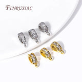 18K Plated Zircon-Set Pendant Bail for DIY Jewelry Making