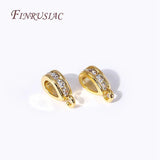 18K Plated Zircon-Set Pendant Bail for DIY Jewelry Making