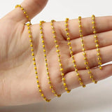 Stainless Steel Wire Wrapped Rosary Chain Beads DIY Jewelry Making