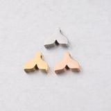 5Pcs/Lot Moon Star Cross Charms Stainless Steel Beads DIY Necklace Bracelets