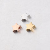 5Pcs/Lot Moon Star Cross Charms Stainless Steel Beads DIY Necklace Bracelets