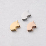 5Pcs/Lot Moon Star Cross Charms Stainless Steel Beads DIY Necklace Bracelets