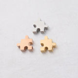 5Pcs/Lot Moon Star Cross Charms Stainless Steel Beads DIY Necklace Bracelets
