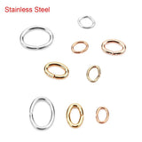 100pcs Stainless Steel Split Jump Rings for DIY Jewelry Making