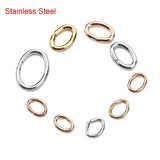 100pcs Stainless Steel Split Jump Rings for DIY Jewelry Making