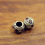 Vintage Silver Rhinestone Spacer Beads for DIY Jewelry - 5mm Hole