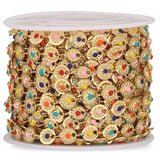 6mm Stainless Steel Chain Disc Plated Enamel Chains for Diy Jewelry Making