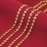 6mm Stainless Steel Chain Disc Plated Enamel Chains for Diy Jewelry Making