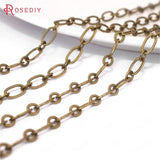 5 Meters Bronze Copper 1+1 Chains Necklace Chains Diy Jewelry Accessories