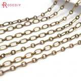 5 Meters Bronze Copper 1+1 Chains Necklace Chains Diy Jewelry Accessories