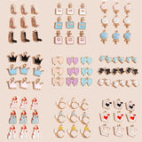 10pcs Girls Sweet Perfume Lollipop Crown Charms for DIY Jewelry