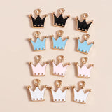10pcs Girls Sweet Perfume Lollipop Crown Charms for DIY Jewelry