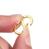 Stainless Steel Letter S Buckle Lobster Clasps Hooks for DIY Jewelry Making