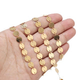 1M 8mm/6mm Stainless Steel Round Disc Chains Coin Chains DIY Jewelry Making
