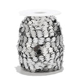 1M 8mm/6mm Stainless Steel Round Disc Chains Coin Chains DIY Jewelry Making