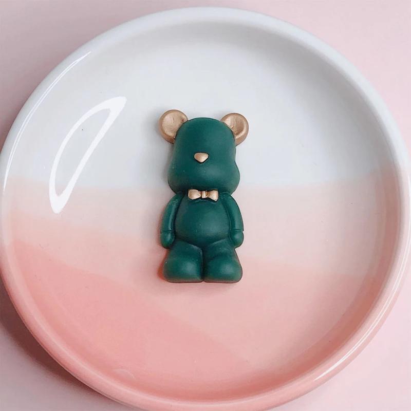 10PCS Cartoon Bear Pendant Jewelry Material