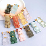 10PCS Cartoon Bear Pendant Jewelry Material