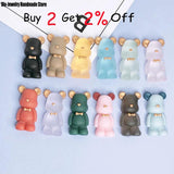 10PCS Cartoon Bear Pendant Jewelry Material