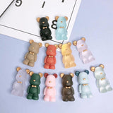 10PCS Cartoon Bear Pendant Jewelry Material