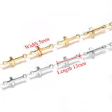 1 Meter Stainless Steel Cross Chains for DIY Jewelry Making