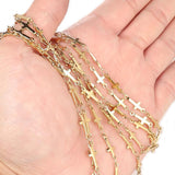 1 Meter Stainless Steel Cross Chains for DIY Jewelry Making