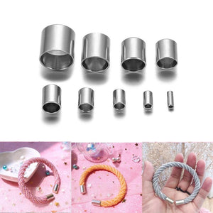 20/30pcs Tassel Cord Clasp Hooks Stainless Steel End Caps for DIY Jewelry Making