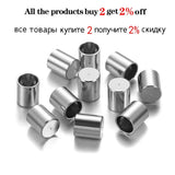 20/30pcs Tassel Cord Clasp Hooks Stainless Steel End Caps for DIY Jewelry Making