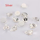 20pc Metal Earring Clips Cuff Blank Pad DIY Jewelry Findings