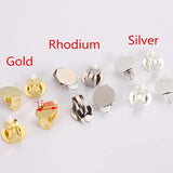 20pc Metal Earring Clips Cuff Blank Pad DIY Jewelry Findings