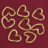 5pcs Stainless Steel Heart Earring Charms for Diy Jewelry Bulk