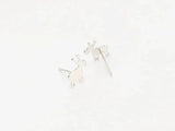 Christmas Deer Earrings Studs, 14K Plated